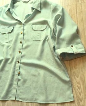 Mentolová blúzka, v. XL/XXL - 3