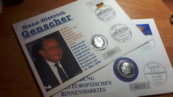 2 x minc.obálka z roku 1992 so striebornými mincami - 3