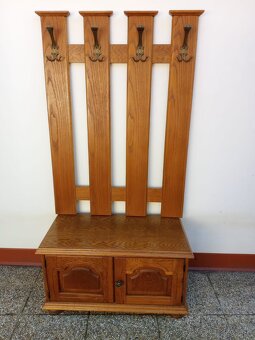 Rustikální nábytek, předsíň, botník, komoda, věšák - 3