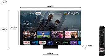 Mini LED Televízor TCL 85 palcový 85c845 - 3