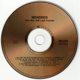 CD Mendeed – This War Will Last Forever 2006  digipack - 3