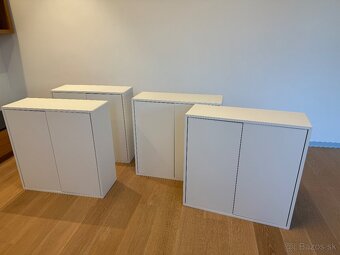 Predám IKEA EKET – 4ks, biela, 70x35x70 cm, vrátane koľaj. - 3