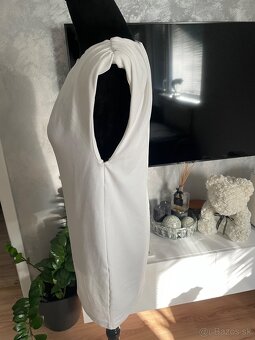 Zara dámske biele šaty M - 3