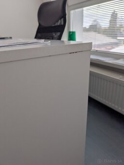 PC stôl, dub artisan/biela, RIOMA TYP 11 - 3