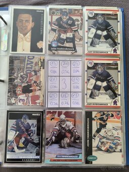 Hokejové kartičky - John Vanbiesbrouck 1 - 3