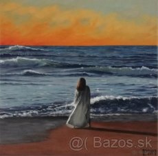 Ručne maľovaný obraz - olejomaľba - príroda - 3