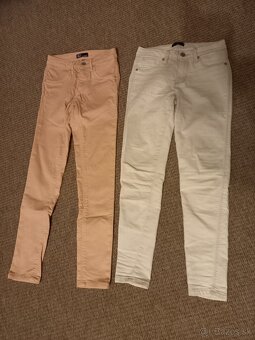 Dievč. rifle, nohavice, elasťáky veľ.XS,S, 164 + bunda - 3