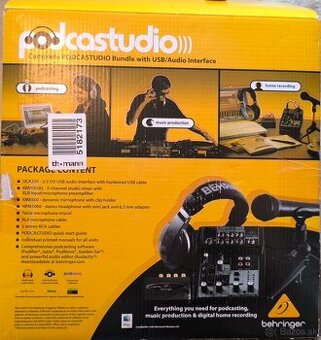 Predám Behringer Podcast Studio - 3