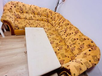 Rozkladací gauč s úložným priestorom a kreslo - 3