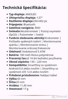 Predám Honor Band 9 - 3