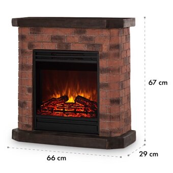 Elektrický krb Klarstein Villach, 1800W - 3