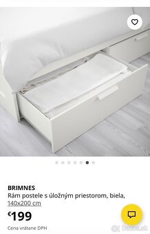 Postel 140x200 IKEA - 3