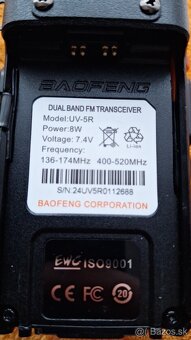 Vysielačka BAOFENG UV5R 8W - 3