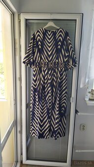 Dámske šaty modro hnedé XL nové dlhé - 3