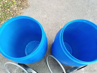 Predám plastový nový sud objem 220 litrov - 3