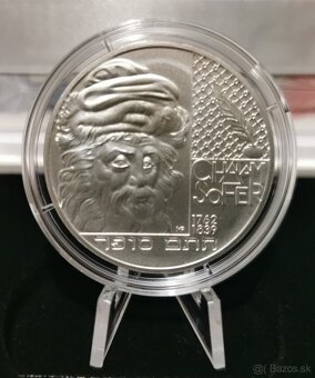 Predám strieborné pamätné medaile Chatam Sofer - 3