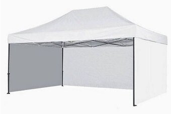 Nožnicový stan 3x4,5m s bočnou plachtou - 3