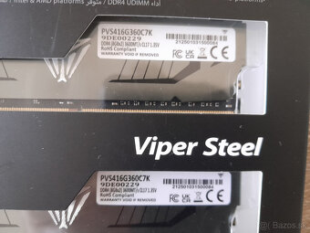 2x sada RAM VIPER STEEL DDR4 3600 MHz CL 17 - 3