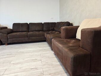 Masívna sedacia súprava ,,L" - 3