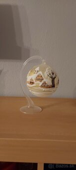 Guľa na stojane zlatá - 3