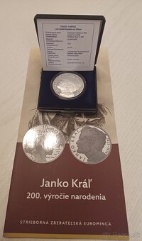 Strieborné pamätné euromince SR proof - 3