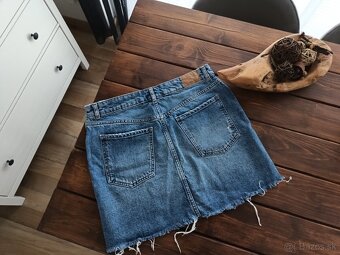 Gina tricot riflová sukňa M - 3