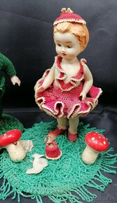Celuloidové bábiky na stojane - 3