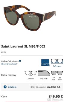 Slnečné okuliare YSL SL M95/F002 - 3