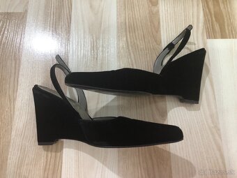 PRADA čierne zamatové topánky, veľ. 37,5 - 3