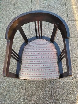 Stolička kreslo Thonet s pruzinami - 3