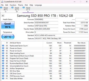 2,5" SSD disk SAMSUNG 850PRO 1TB - 3