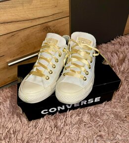 converse original stylove tenisky-botasky white/gold - 3