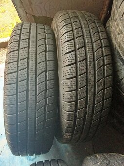Celoročné pneu + disky 4x100 165/70 r13 - 3