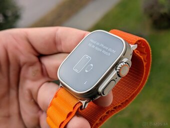 Apple Watch Ultra 49mm, Orange Alpine Loop, ako nové,komplet - 3