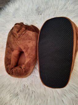 Papuče Kigurumi Poop hnedé, mäkké, plyšové, 35-39 - 3