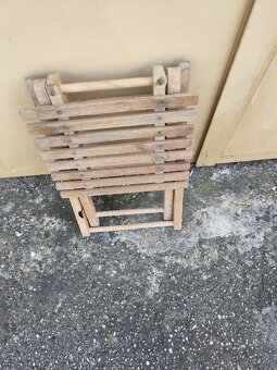 Stolička skladacia drevená - 3