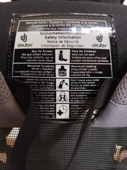 Detský turistický nosič  Deuter - 3