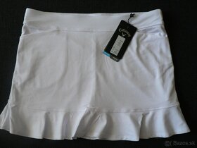 dámska biela  športová sukňa s vnútornými šortkami - 3