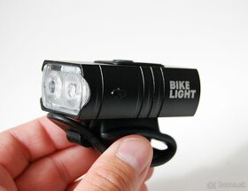 Super LED SET svetlá na bicykel 1000LM, 12 režimov, USB - 3