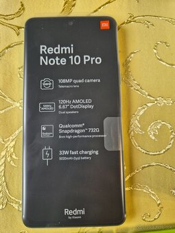 Xiaomi Redmi Note 10 Pro 6GB/128GB glacier blue NOVY - 3