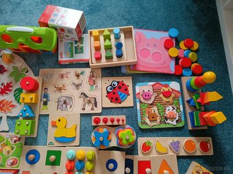 Montessori drevené edukačné hračky - cely set ci po kusoch - 3