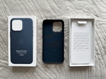 NOVÝ kryt pre Apple 15 Pro Max tkaninový - modrý - 3