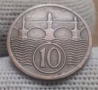 Československé medené 10haliere. - 3