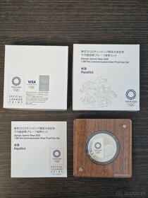 Japonsko 1oz, PROOF, AG 999/1000, Tokio 2020 - 3