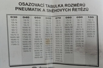 Snehove retaze COMPASS velkosti 50 - R13, R14, R15 - 3