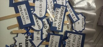 Fotorekvizity modrá - svadba - 3