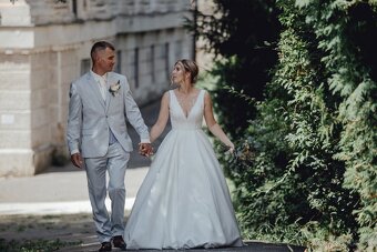 Svadobné satý s vlečkou - 3