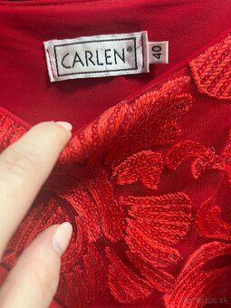 Červené spoločenské šaty - 3