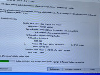 PREDANAÉ R5 3600, RTX3060 12GB, 32GB DDR4, 1TB NVMe - 3