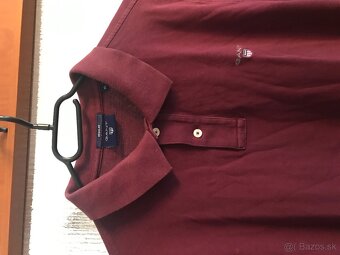 GANT originál bordo pánske polotricko L/XL - 3